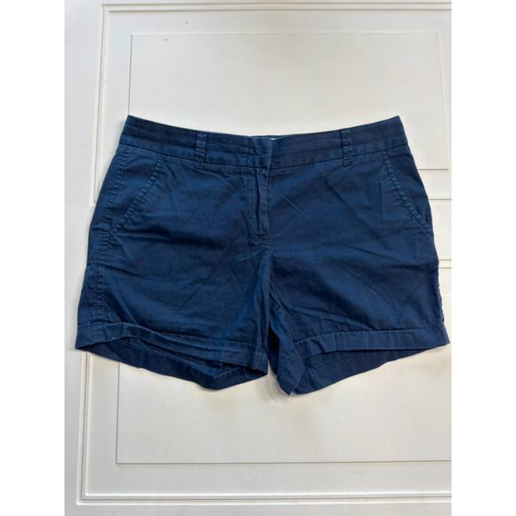 J. Crew Pants - J. Crew Women’s Sz 6 100% Cotton Blue Broken In Chino Shorts